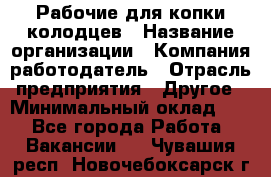 Рабочие для копки колодцев › Название организации ­ Компания-работодатель › Отрасль предприятия ­ Другое › Минимальный оклад ­ 1 - Все города Работа » Вакансии   . Чувашия респ.,Новочебоксарск г.